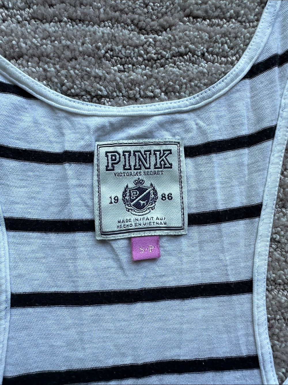 PINK Striped Racerback Tank - Picture 4 of 6